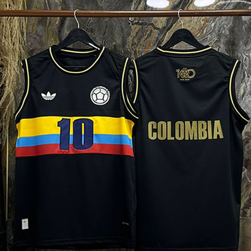 camiseta negra seleccion colombia sin mangas Camiseta de la selección Colombia negra sin mangas